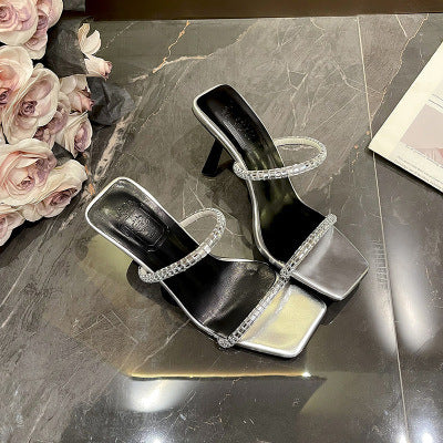 Dame stilfulde sandaler med funklende strassdetaljer Stilla