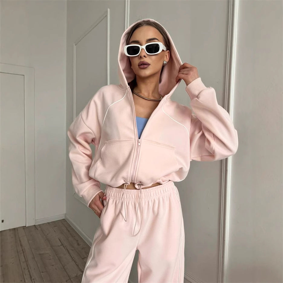 Kvinder Sports Højtalje Jogging Suit Skovae