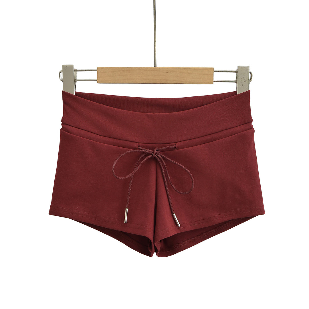 Dame Sporty Shorts med justerbar snor og høj talje Stilla