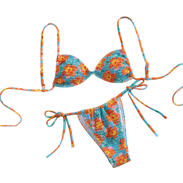 Dame triangel-bikini i afslappet shabby-chic stil Skovae