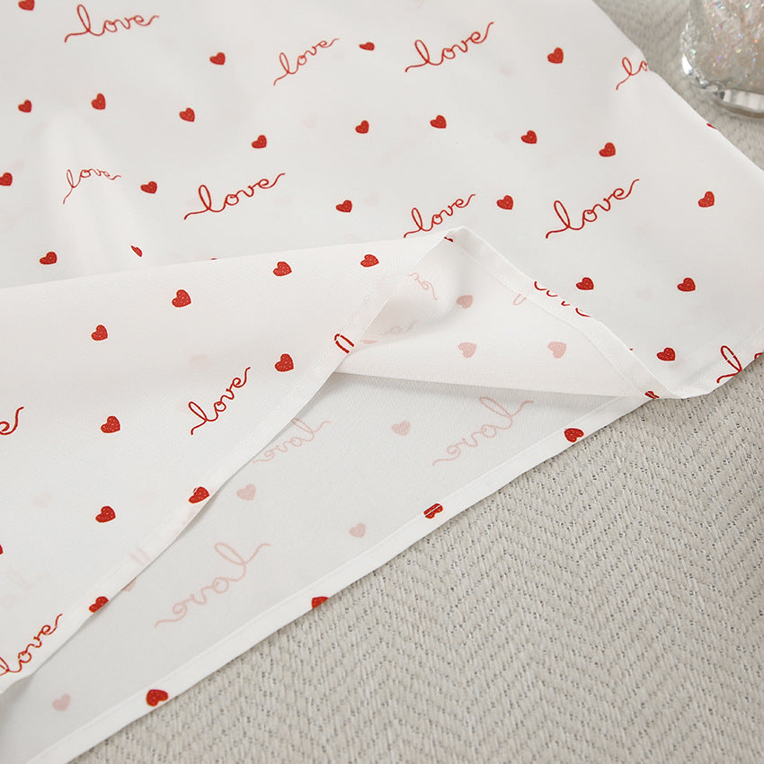 Dame Pyjama-Sæt med romantisk hjerte-design og elastisk talje Stilla
