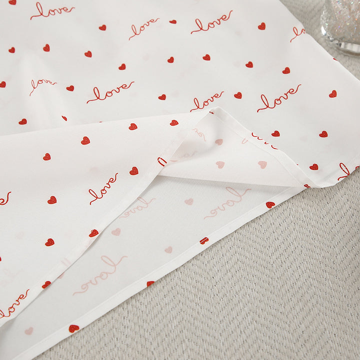 Dame Pyjama-Sæt med romantisk hjerte-design og elastisk talje Stilla