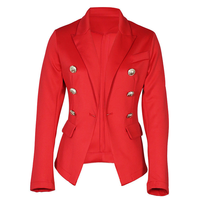 Damer Elegant Blazer med dobbelt knaplukning og tætsiddende snit Stilla