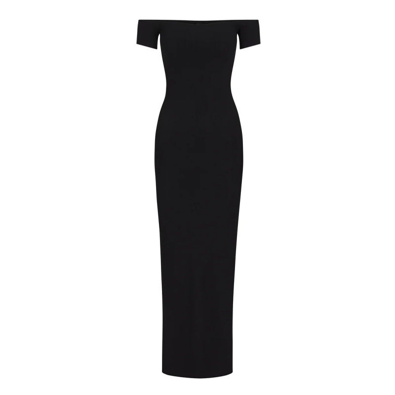 Dame Off-Shoulder Bodycon Maxi Kjole Stilla
