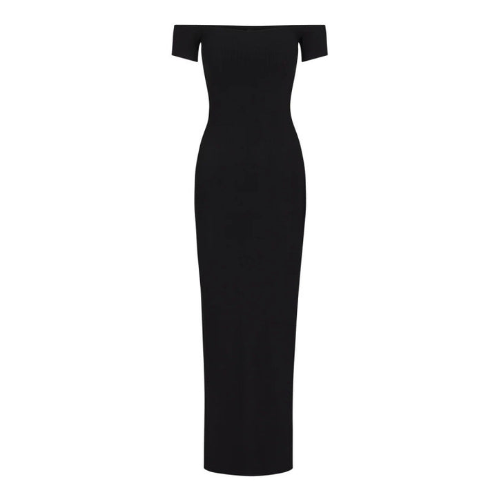 Dame Off-Shoulder Bodycon Maxi Kjole Stilla