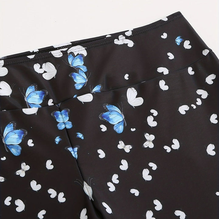 Dame sporty badeshorts med blomsterdesign Skovae