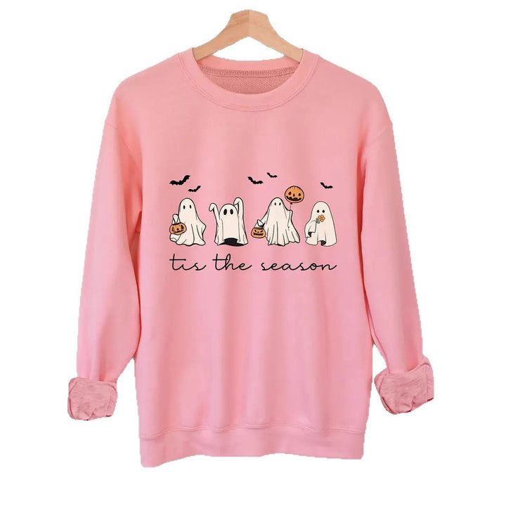 Kvinders sweatshirt med muntert Halloween-motiv og afslappet snit Stilla