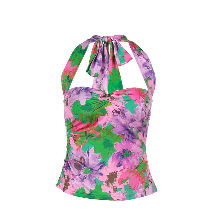 Dame Floral Print Halterneck Top Stilla 1751515303