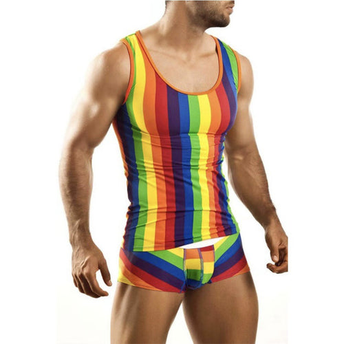 Herren nan figursyet rundhalset tanktop i strækjersey med kropsnær pasform Skovae