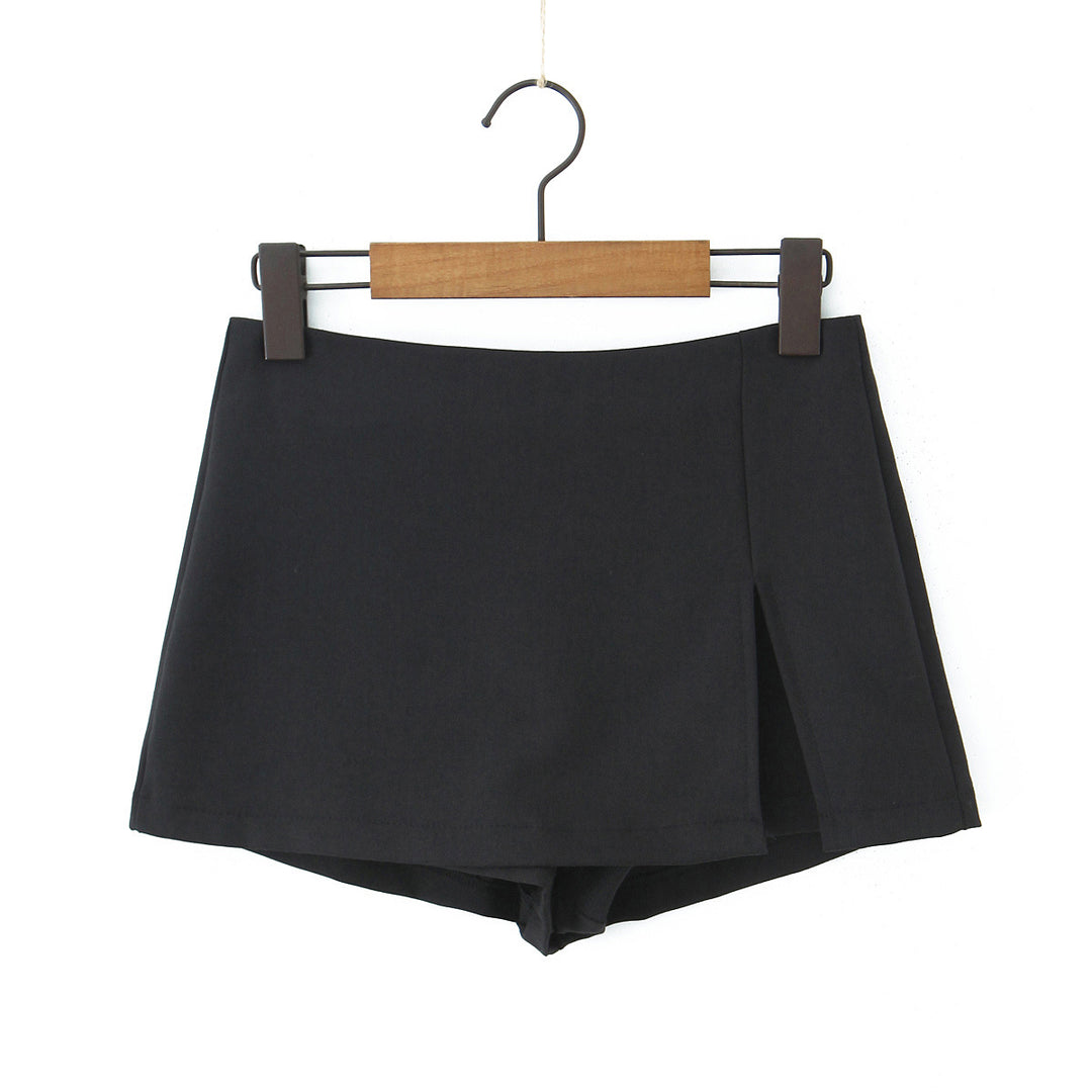 Dame sporty high-waist shorts med elegant snit og sidelæg Stilla