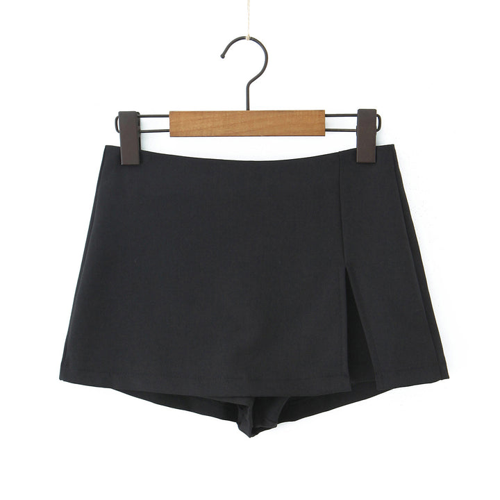 Dame sporty high-waist shorts med elegant snit og sidelæg Stilla