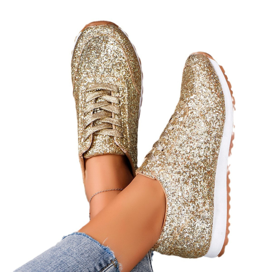 Dame Glitrende Sneakers med åndbar sål Stilla