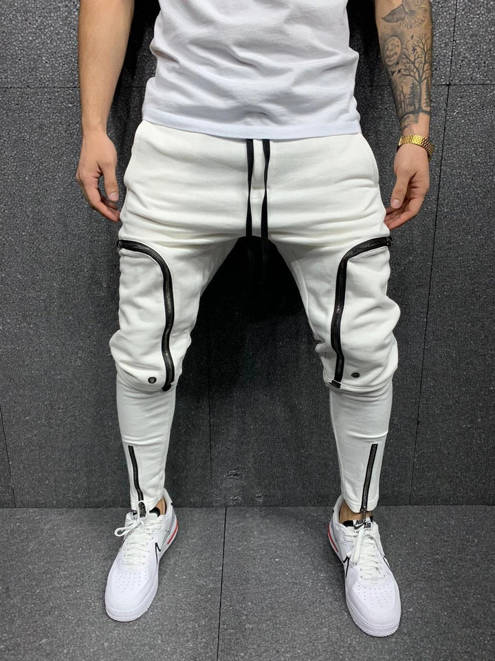 Herre Zip-Up Utility Joggingbukser Stilla