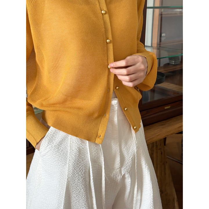 Damer afslappet cardigan med raffineret knapdesign og blødt materiale Stilla
