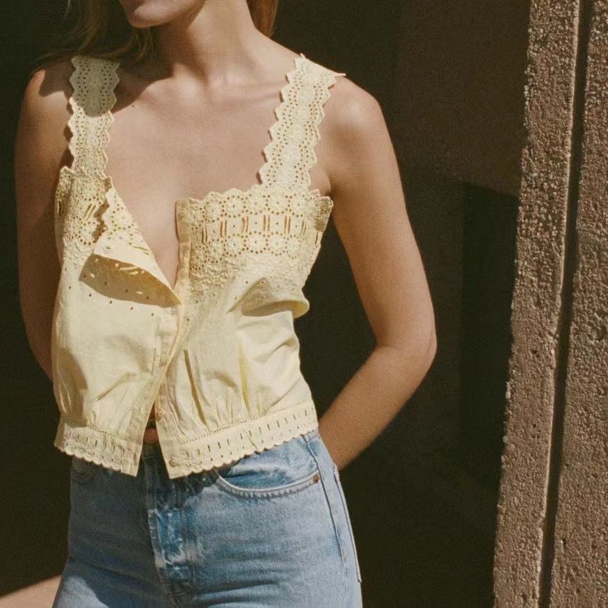 Dame Charmerende Blonde Top Stilla