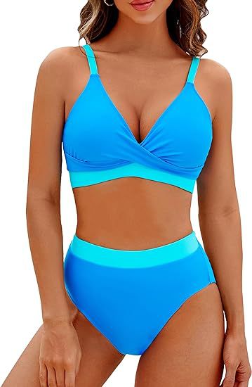 Dame Sporty højtaljet bikini Skovae