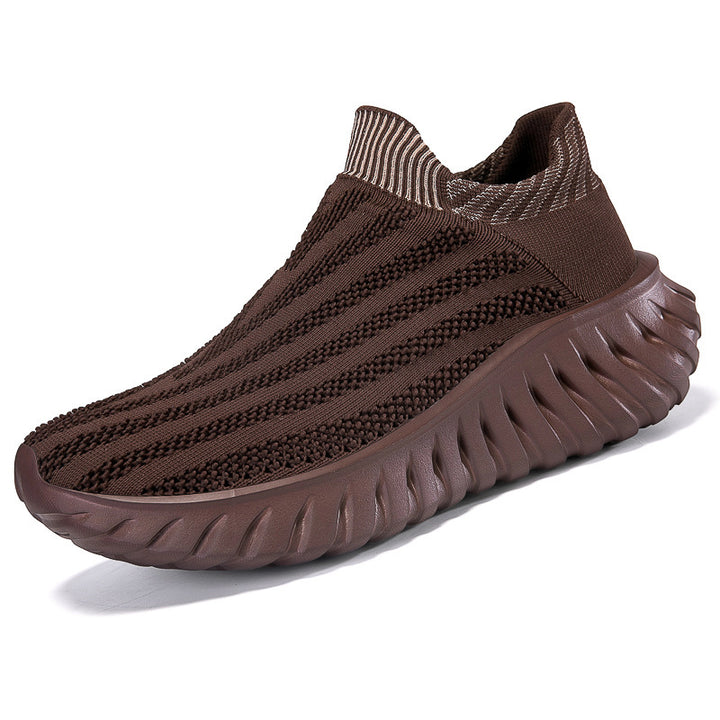 Unisex nan sømløs strik-sneaker med elastisk sokkrave og profileret dæmpningssålprofil Skovae
