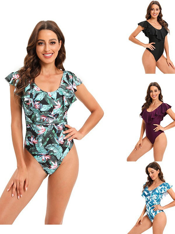 Dame Rynke Off-Shoulder Éntpiece Badedragt Stilla