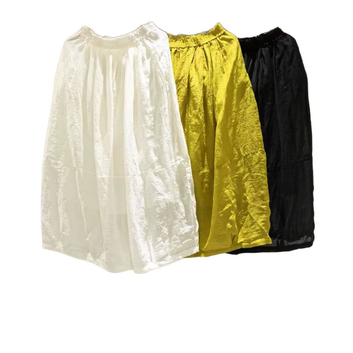 Femme Samlet Talje Maxi Nederdel Stilla