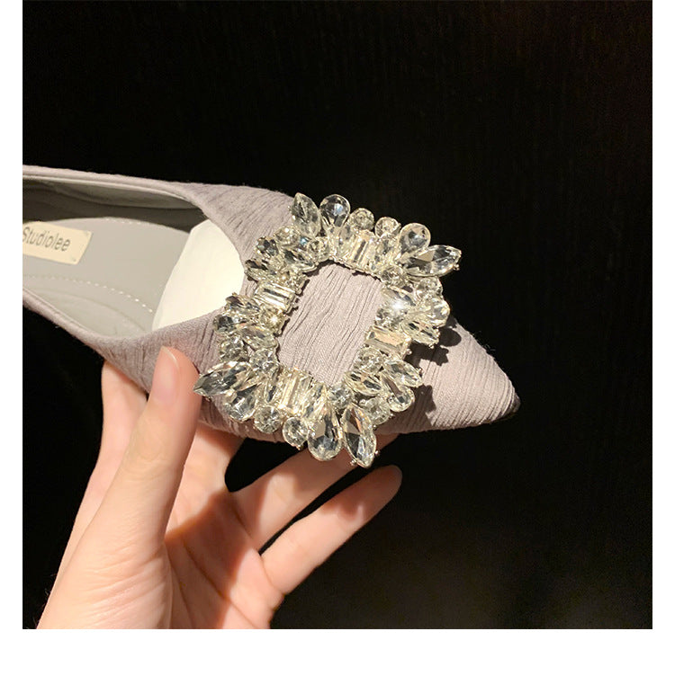Dame Ballerinaer med glamourøs krystal-detalje Stilla