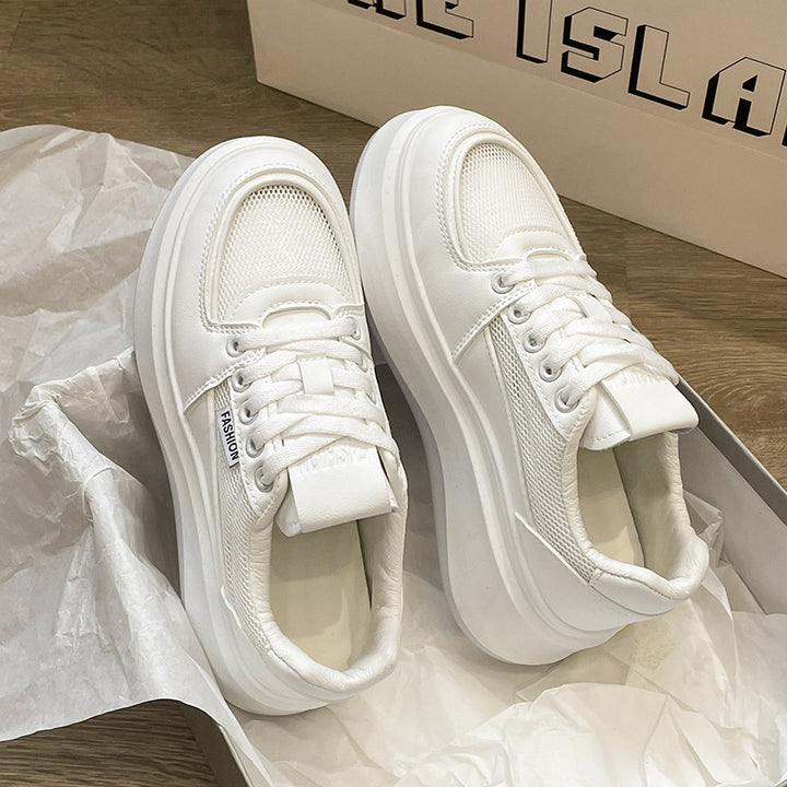 Dame Chunky Sneakers med åndbar netstruktur og modisk profilsål Stilla