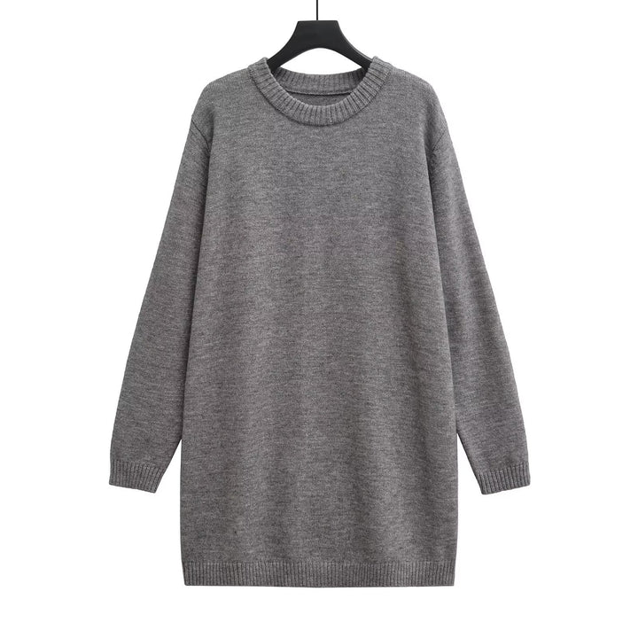 Femme Cozy Oversized Strikpullover Kjole Stilla