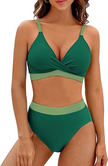 Dame Sporty højtaljet bikini Skovae