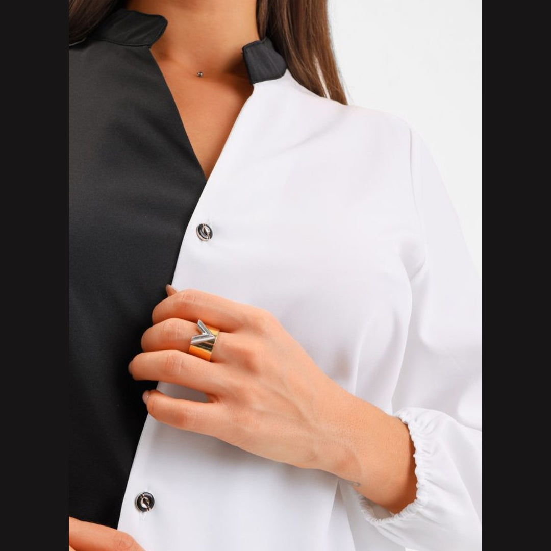 Dame Mode Bluse med asymmetrisk snit Stilla