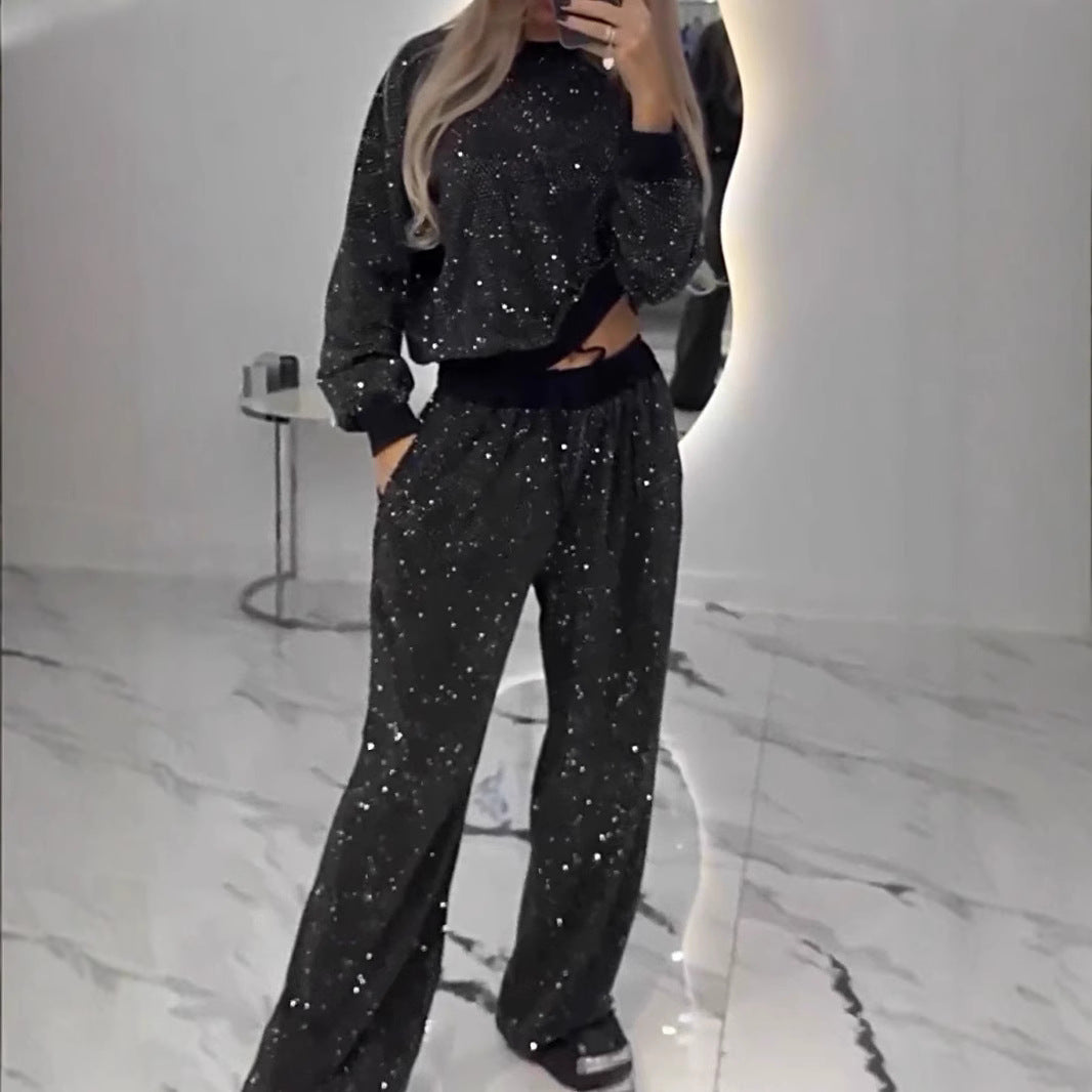 Dame Glitrende Fritids-Outfit Stilla