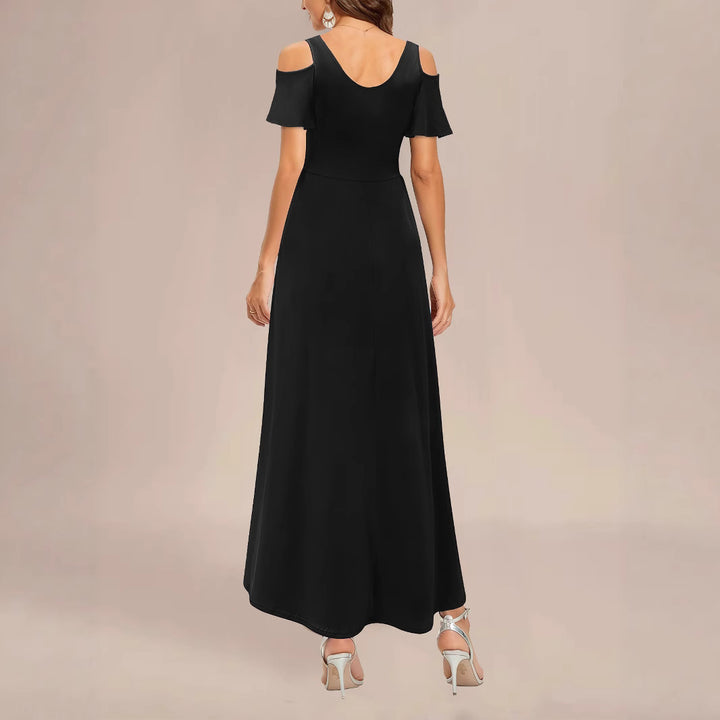 Dame Maxi-Kjole med elegante Cut-Out-ærmer Stilla