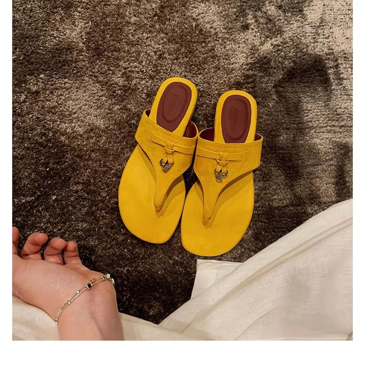 Dame Zehentrenner-sandaler med komfortabelt fodseng og elegant design Stilla
