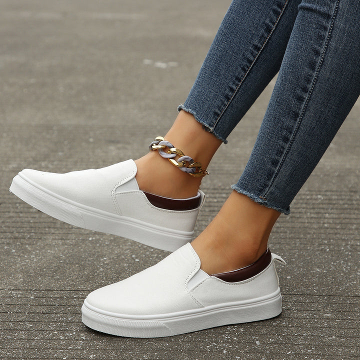 Dame Slip-On Sneakers med elastisk indlæg og skridsikker sål Stilla