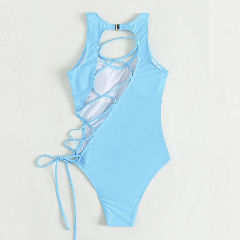 Dame one-piece badedragt med raffineret rygdesign Skovae