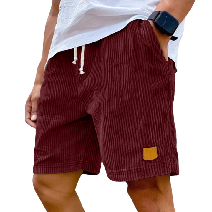 Herrer nan Finnecord-shorts med elastisk tunnelbånd, snøre og dybe sidelommer Skovae