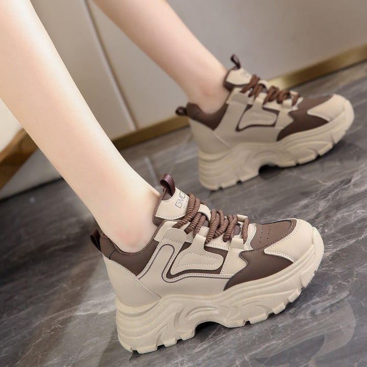Dame Chunky Sneakers med åndbart overmateriale og skridsikker sål Stilla