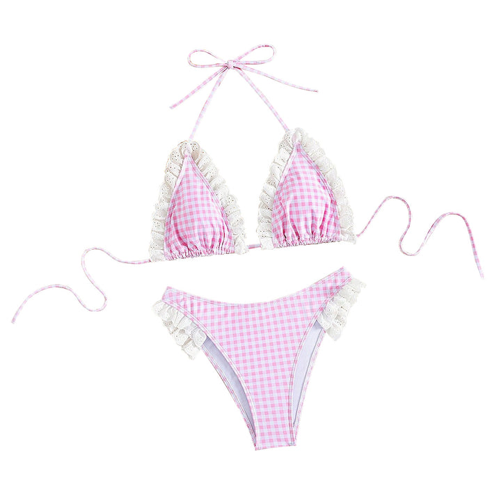 Dame Triangel-Bikini med Rüschen Skovae