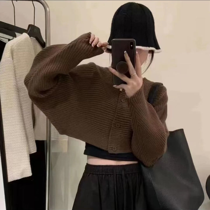 Kvinder's løse cardigan med knapdetaljer og bred pasform Stilla