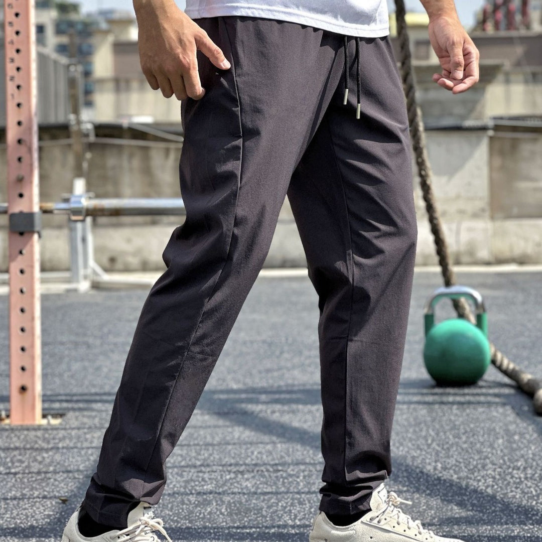Herrer Sportlig Funktionsbukser med elastisk Liv og åndbar Struktur Stilla