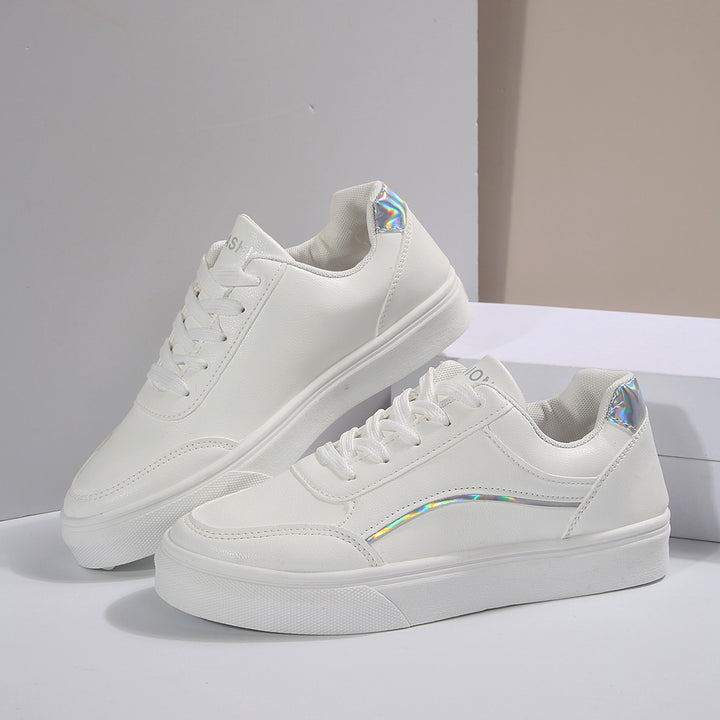 Dame Sporty Sneakers med skridsikker gummisål og modeglimmer-accents Stilla