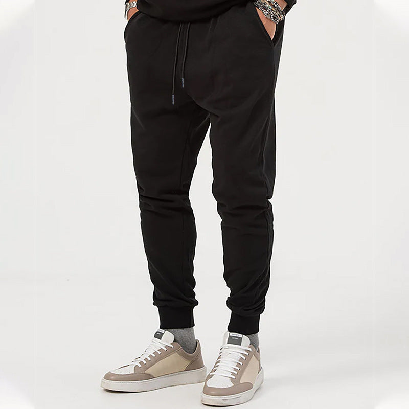 Herre nan Jersey-sweatpants i konisk snit med skjult snor og formstabile fodbånd Skovae