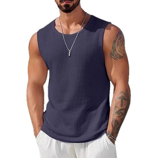 Herrer Sporty Tanktop med åndbart vabe-struktur Skovae