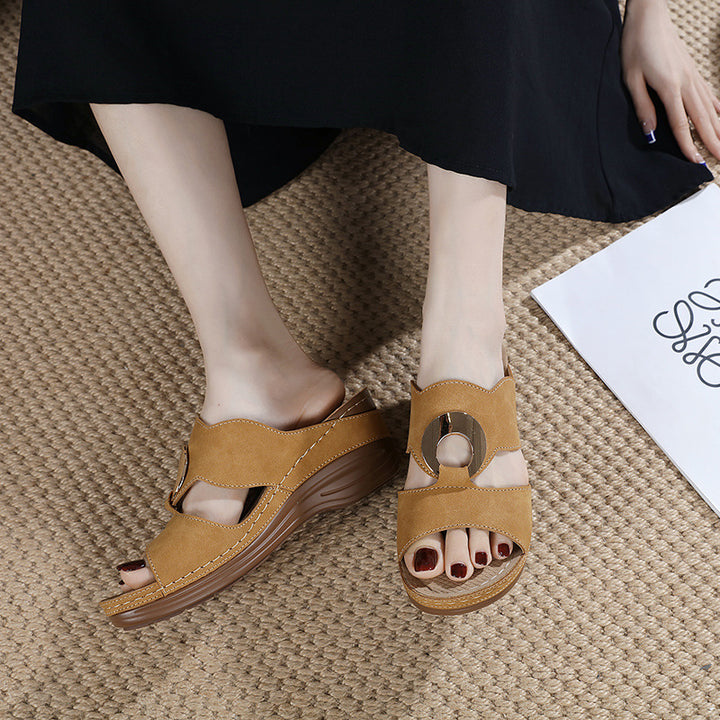 Dame Komfortable Wedge Sandaler Stilla