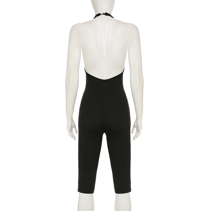 Dame kropsnær jumpsuit med dyb rygudskæring og rent design Skovae