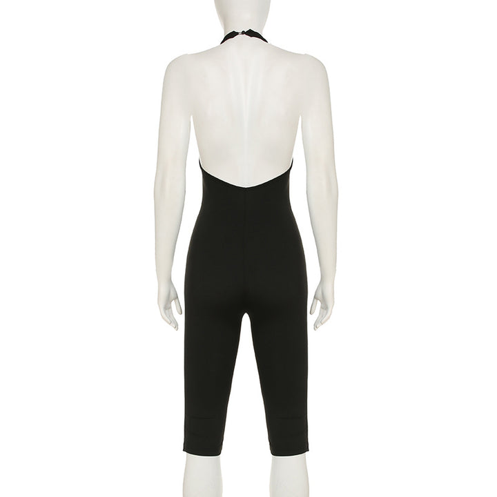 Dame kropsnær jumpsuit med dyb rygudskæring og rent design Skovae