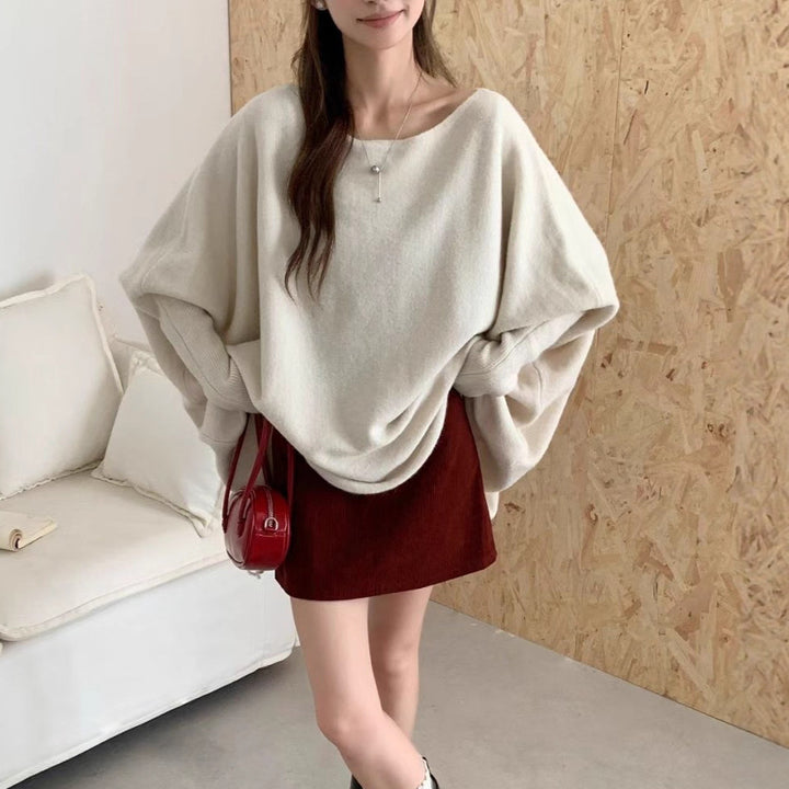 Kvindernes oversized sweater med stilfuldt, blødt stof og afslappet snit Stilla