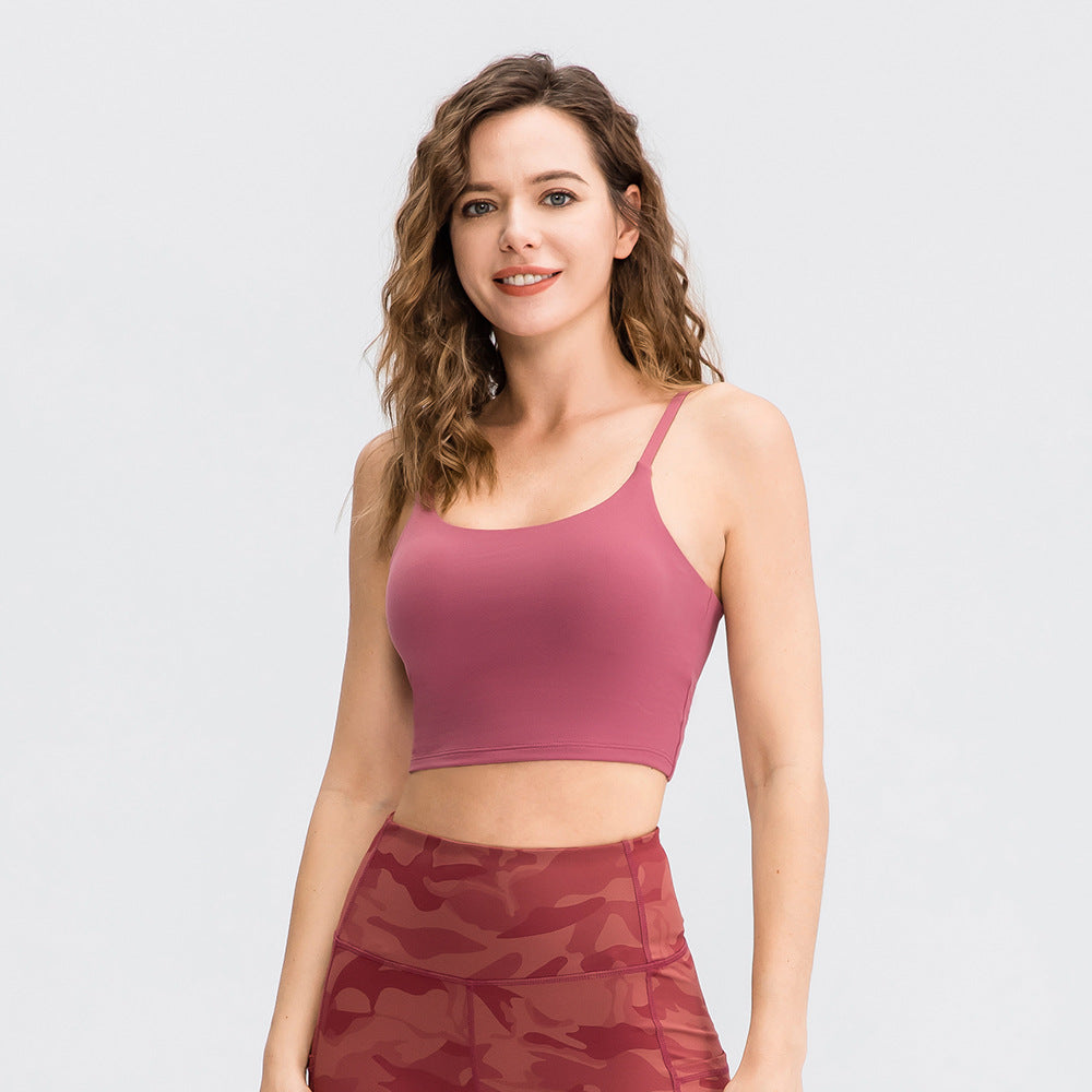 Stilla | Vest Med Brystpude Åndbar Fitness Camisole Top Til Kvinder