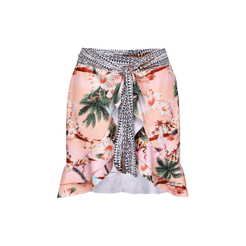 Dame Bikiniset med kvalitets blomsterprint og justerbare stropper Skovae