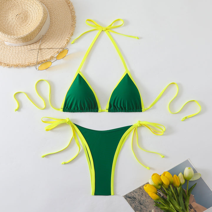 Dame Triangel-Bikini med elegante sløjfer Skovae