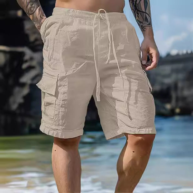Herrer Cargo-short med flere lommer Stilla