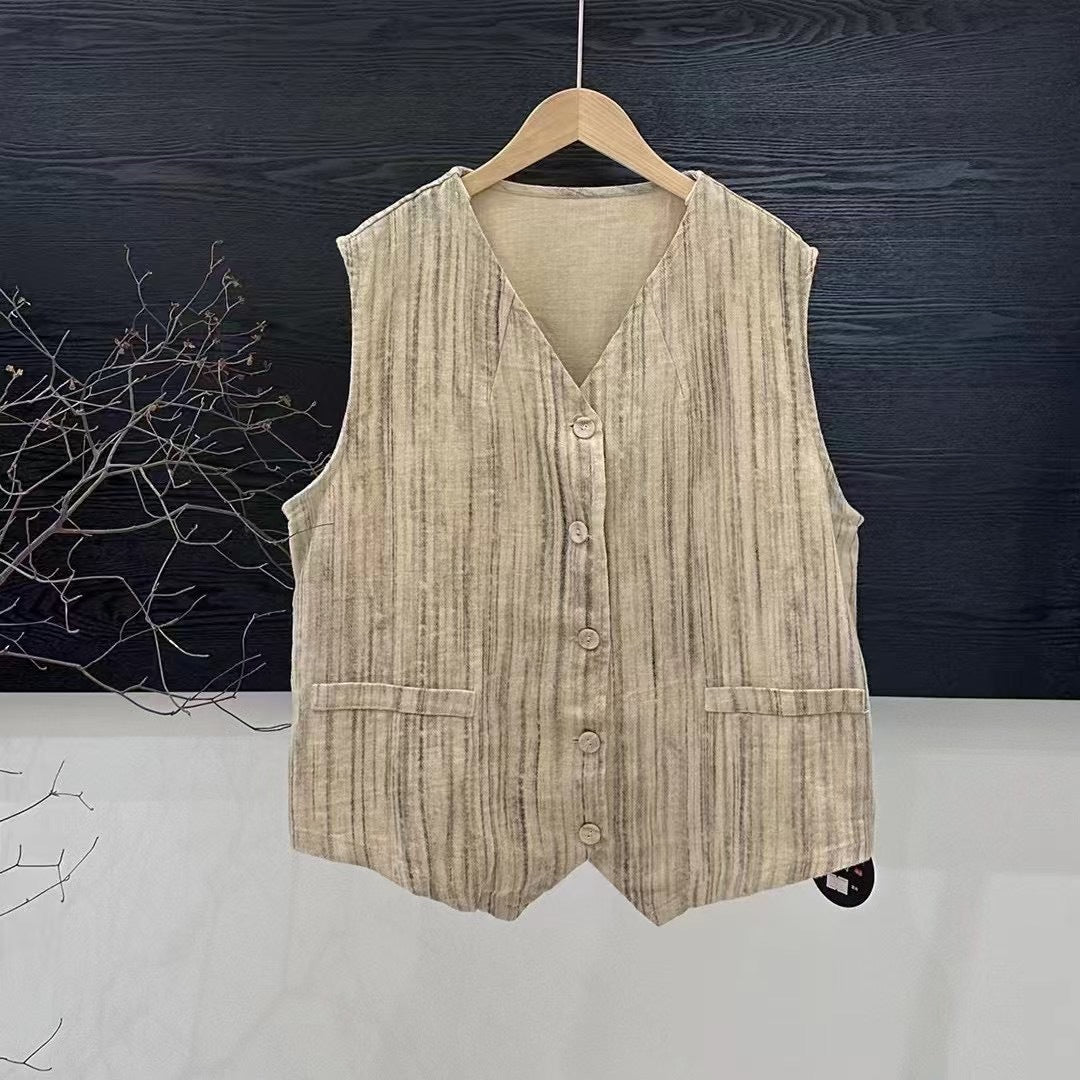 Femme Stilig Button-Up Vest Stilla